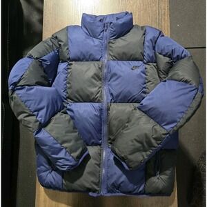 Nike Sportswear Club Men's Therma-FIT Down Puffer Jacket Medium Blue And Black